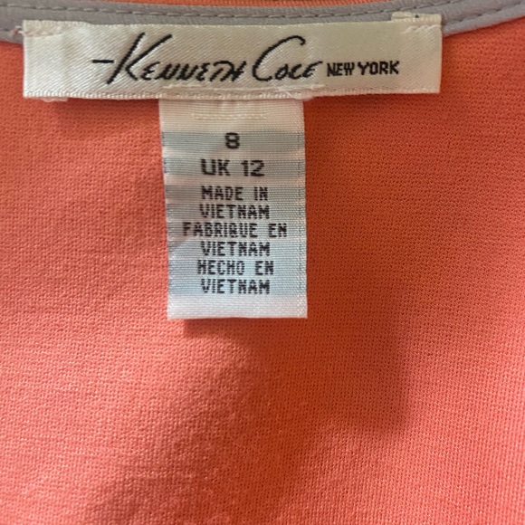 Kenneth Cole peach sleeveless dress. Size 8 - Picture 5 of 7